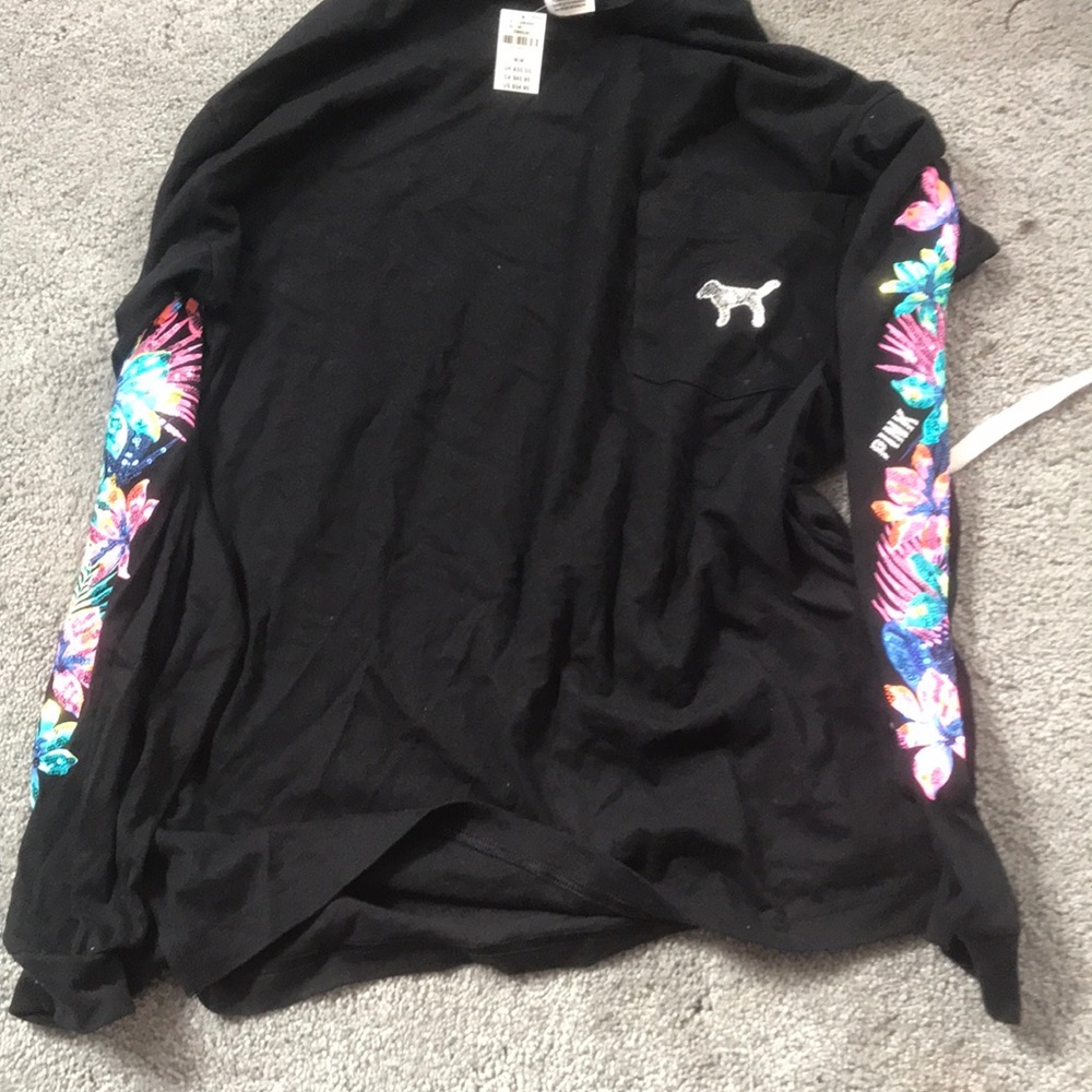 Pink Vs sparkly tee shirt